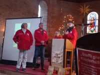 Team in der Marienkirche beim Bildervortrag &uuml;ber Keniareise